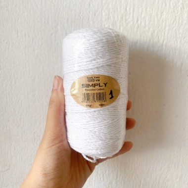 Sợi Simply Cotton Craft Yarn 150gr - Móc Túi & Mũ, Giá Giảm 43.200 VND, Tada Craft 10 Sợi Simply Cotton Craft Yarn 150gr - Móc Túi & Mũ, Giá Giảm 43.200 VND, Tada Craft 10