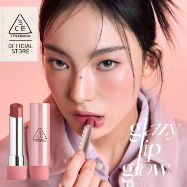 Son Bóng Dưỡng Môi 3CE Glazy Lip Glow - Dưỡng ẩm, Tô màu tự nhiên, Giá ưu đãi 398.000 VND 3