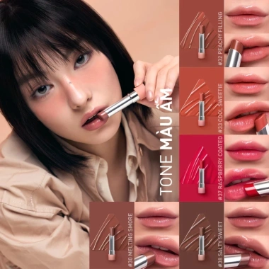 Son Bóng Dưỡng Môi 3CE Glazy Lip Glow - Dưỡng ẩm, Tô màu tự nhiên, Giá ưu đãi 398.000 VND 5