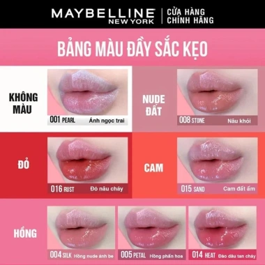Son Bóng Môi Căng Mọng Maybelline New York Lifter Gloss 5.4ml Dưỡng ẩm Bền màu 218.000 VND