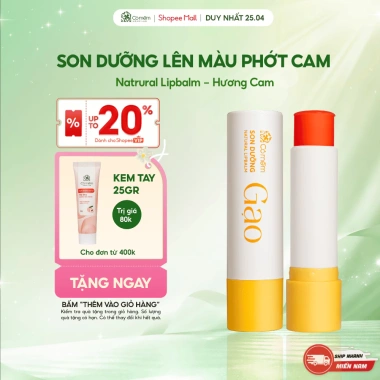 Son Dưỡng Có Màu Lên Màu Ánh Cam Cỏ Mềm 4,5gr – Giá ưu đãi 130.000₫ (Giá gốc 163.800₫)