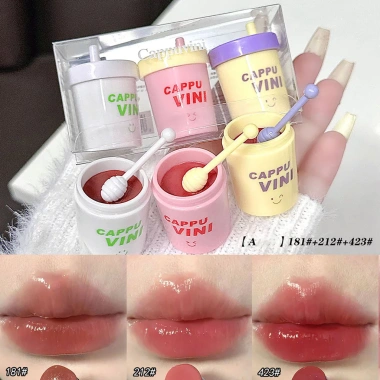 Son Dưỡng Môi Bóng Không Dính Lâu Dài Sữa Trà Sữa - Son Dầu Cho Nữ, Thiếu Niên và Bé Gái