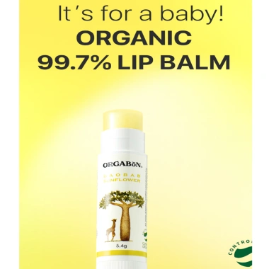 Son dưỡng môi hữu cơ ORGABON Baby & Kids 5.4g – 99,7% organic, độ ẩm dịu nhẹ, an toàn cho môi nhạy cảm, giảm giá tới 22% 2 Son dưỡng môi hữu cơ ORGABON Baby & Kids 5.4g – 99,7% organic, độ ẩm dịu nhẹ, an toàn cho môi nhạy cảm, giảm giá tới 22% 2