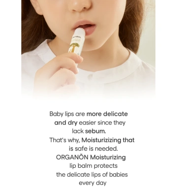Son dưỡng môi hữu cơ ORGABON Baby & Kids 5.4g – 99,7% organic, độ ẩm dịu nhẹ, an toàn cho môi nhạy cảm, giảm giá tới 22%