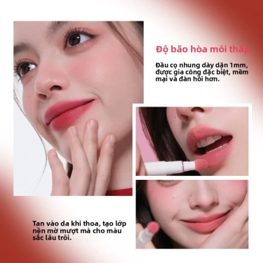 Son Kem Lì GlowNest Nude Dạng Bột Lâu Trôi Không Dính Ly Dưỡng Ẩm Ngày Giá 150k