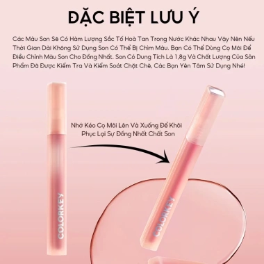 Son Kem Lì Siêu Mịn Môi Colorkey Matte Tint 1.8g - Giá 172.000đ ThegioiSkinfood 4 Son Kem Lì Siêu Mịn Môi Colorkey Matte Tint 1.8g - Giá 172.000đ ThegioiSkinfood 4