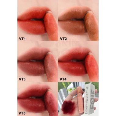 Son Kem Lì Thuần Chay FOIF Daily Velvet Tint 3g: Mịn Mượt Lâu Trôi, Giá ưu đãi 125k