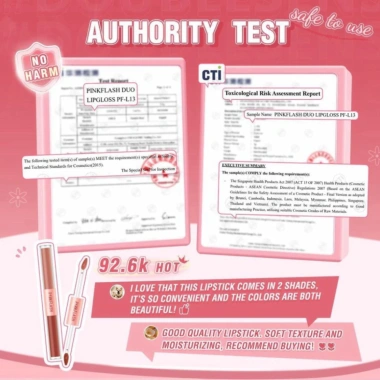 Son kem tint lì hai đầu Pinkflash 2 trong 1, sắc tố cao, lâu trôi 30g Rosslyn - Giá chỉ 74.000 VND
