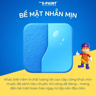 Sơn lót nội thất X-Paint S5.000 1kg chống kiềm ẩm thấm tặng chổi sơn giá 170.000 6 Sơn lót nội thất X-Paint S5.000 1kg chống kiềm ẩm thấm tặng chổi sơn giá 170.000 6