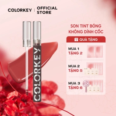 Son Tint Bóng Colorkey Lỏng 1.7g Glasting, Lâu Trôi, Bóng Cao - Giá Giảm 124k