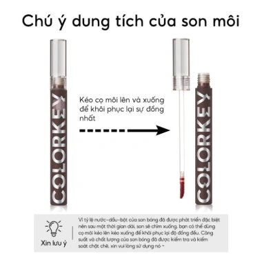 Son Tint Bóng Colorkey Lỏng 1.7g Glasting, Lâu Trôi, Bóng Cao - Giá Giảm 124k 9 Son Tint Bóng Colorkey Lỏng 1.7g Glasting, Lâu Trôi, Bóng Cao - Giá Giảm 124k 9