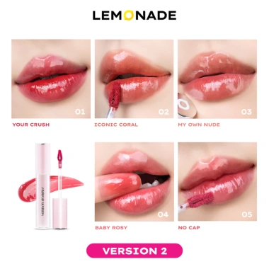 Son tint bóng không dính bền màu Lemonade Mirror Mirror Water Tint 4g Rosslyn Cosmetic giá chỉ 145.040 VND 2
