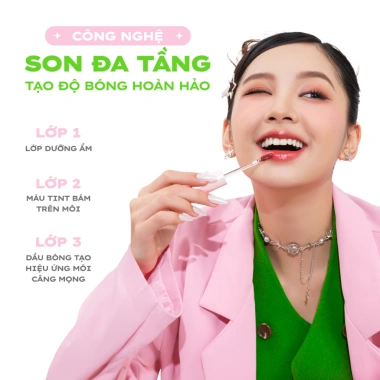 Son tint bóng không dính bền màu Lemonade Mirror Mirror Water Tint 4g Rosslyn Cosmetic giá chỉ 145.040 VND 7