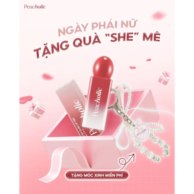 Son Tint Bóng Peacholic Water Glow - Mua Là Có Quà, Giá Ưu Đãi 199k Nhiều Màu