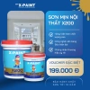 Sơn tường nội thất X-Paint X200 5kg Cao cấp tiết kiệm tặng lu lăn & chổi sơn 360.000₫ 5