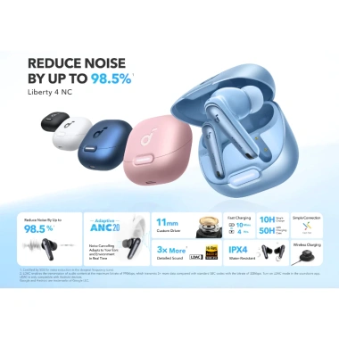 Soundcore Liberty 4 NC Anker A3.947 - Tai nghe True Wireless Bluetooth, Bảo hành 18 tháng, 1 đổi 1 15 ngày, Giá ưu đãi 1.393.415 VND