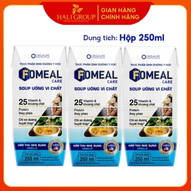Soup Uống Dinh Dưỡng Fomeal Care Vanilla 3 Hộp 250ml - Giảm Giá Đặc Biệt 123k