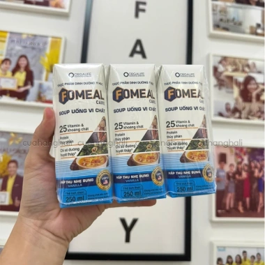 Soup Uống Dinh Dưỡng Fomeal Care Vanilla 3 Hộp 250ml - Giảm Giá Đặc Biệt 123k