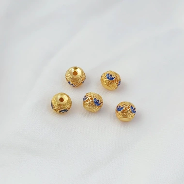 Spacer hạt 14K Ren Ruyi - Khóa qua lỗ DIY, giảm giá 18%, chỉ 26.072 VND