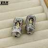 Spacer hạt hai màu sáu xương châm ngôn - ống cầu nguyện vòng cổ tự làm, 36.345 VND