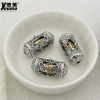 Spacer hạt hai màu sáu xương châm ngôn - ống cầu nguyện vòng cổ tự làm, 36.345 VND 5