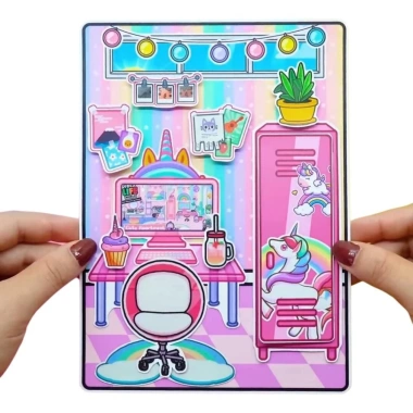 Squishy Kuromi - Đồ chơi giấy ngôi nhà búp bê Tocaboca Unicos 139k