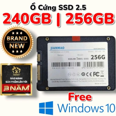 SSD 256GB Rẻ Nhất Sàn New 100% – SATA3 AHCI – Nhiều Hãng – Giá 689.000₫