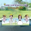Standee Lắc Đầu Thegioipuzzle Gia Đình 4 Người - In Theo Yêu Cầu, Trang Trí Bàn và Phòng 2