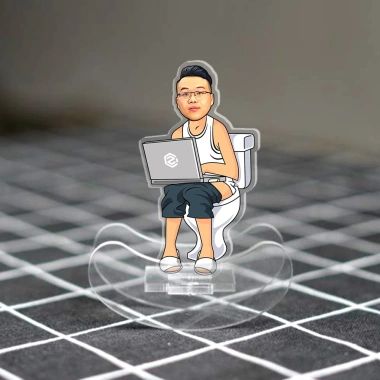 Standee lắc lư lật đật in theo yêu cầu chạy deadline đi vệ sinh đáng yêu cho bạn bè, người yêu-Mica Hoàng WrightZ 3
