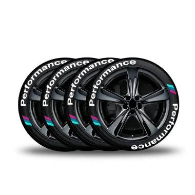 Sticker chữ M-Performance 3D chống thấm nước - Dán trang trí lốp xe đua bền màu