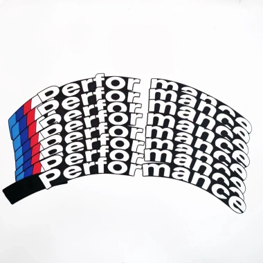 Sticker chữ M-Performance 3D chống thấm nước - Dán trang trí lốp xe đua bền màu 10 Sticker chữ M-Performance 3D chống thấm nước - Dán trang trí lốp xe đua bền màu 10