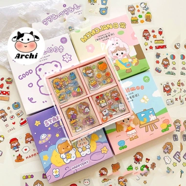 Sticker Cute Trang Trí Tập Vở, Bình Nước, Bút - 100 Tấm Dán Siêu Cute GIÁ CỰC RẺ 27300đ 3 Sticker Cute Trang Trí Tập Vở, Bình Nước, Bút - 100 Tấm Dán Siêu Cute GIÁ CỰC RẺ 27300đ 3