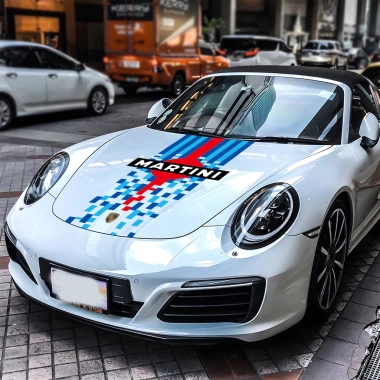 Sticker Decal Martini Racing Car Vinyl UV Bảo Vệ Lớn cho Mũi Xe, Thân Xe – Ốp Lưng Trong Suốt, Giá 194.400₫