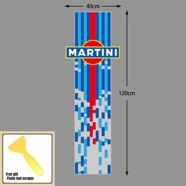 Sticker Decal Martini Racing Car Vinyl UV Bảo Vệ Lớn cho Mũi Xe, Thân Xe – Ốp Lưng Trong Suốt, Giá 194.400₫