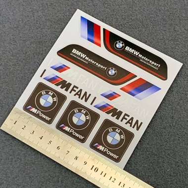 Sticker phản quang dán trang trí cửa xe BMW series 1-7, X1-X6, F10 F30 - Giá chỉ 72.574₫