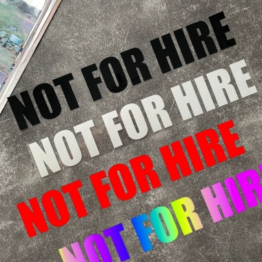 Sticker Xe Private Not For Hire Chống Thấm Nước Phản Quang Decal Vinyl Bền Đẹp Tầm Nhìn Cao Giá 56.895₫