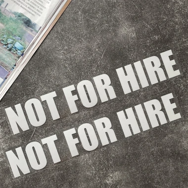 Sticker Xe Private Not For Hire Chống Thấm Nước Phản Quang Decal Vinyl Bền Đẹp Tầm Nhìn Cao Giá 56.895₫