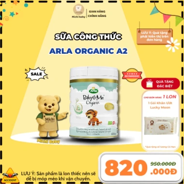 Sữa Arla Baby&Me A2 Organic Đan Mạch 600g - Voucher 100K, Giá chỉ 699.000₫
