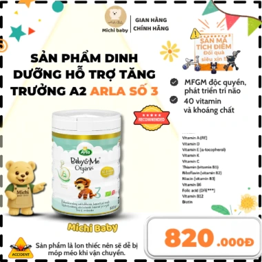 Sữa Arla Baby&Me A2 Organic Đan Mạch 600g - Voucher 100K, Giá chỉ 699.000₫