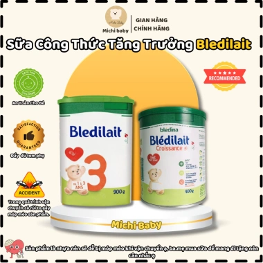 Sữa Bột Michibaby Bledina Đủ Số 1 2 3 400g 900g Giá ưu đãi 128.000 VND 3