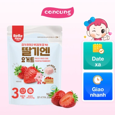 Sữa Chua Sấy Bebedang Vị Dâu Tây - Snack Giàu Protein, Thơm Ngon, Giá 89.000₫ 2