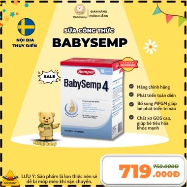 Sữa Công Thức BabySemp Thụy Điển 800g MC714 - Đầy Dưỡng, Hỗ Trợ Phát Triển Bé, Giá Ưu Đãi 710.000 VND