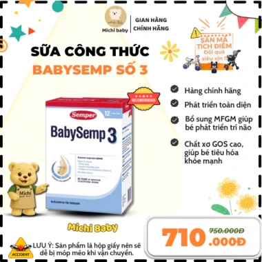 Sữa Công Thức BabySemp Thụy Điển 800g MC714 - Đầy Dưỡng, Hỗ Trợ Phát Triển Bé, Giá Ưu Đãi 710.000 VND