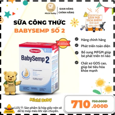 Sữa Công Thức BabySemp Thụy Điển 800g MC714 - Đầy Dưỡng, Hỗ Trợ Phát Triển Bé, Giá Ưu Đãi 710.000 VND