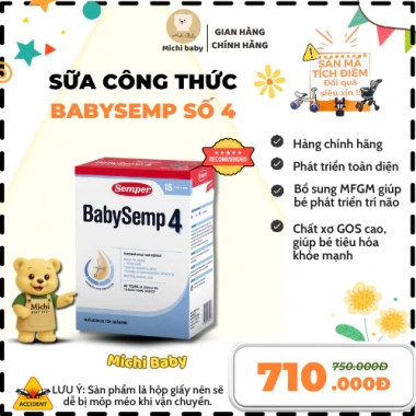 Sữa Công Thức BabySemp Thụy Điển 800g MC714 - Đầy Dưỡng, Hỗ Trợ Phát Triển Bé, Giá Ưu Đãi 710.000 VND