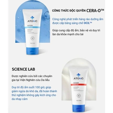 Sữa dưỡng ẩm hữu cơ Atono Oxygen Lotion 160g cho da 0+ Dưỡng ẩm sâu, giảm giá 20% chỉ 79.000₫