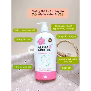 Sữa Dưỡng Thể Alpha Arbutin - Dưỡng Trắng, Phục Hồi Da Đen Sạm, Không Đều Màu - 320k