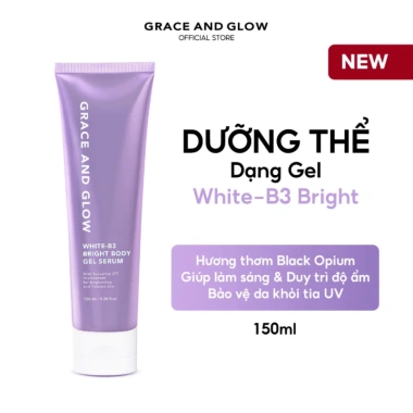 Sữa dưỡng thể Gel White B3 Bright Grace và Glow 150ml - Da sáng mịn, giá 113.000₫ 2