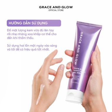 Sữa dưỡng thể Gel White B3 Bright Grace và Glow 150ml - Da sáng mịn, giá 113.000₫ 5