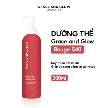Sữa dưỡng thể Grace and Glow Body Serum 300ml Rosslyn Cosmetic - giảm còn 135.000, dưỡng ẩm sâu, da mềm mịn